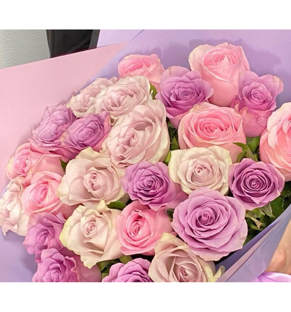 Нежный микс кенийских роз